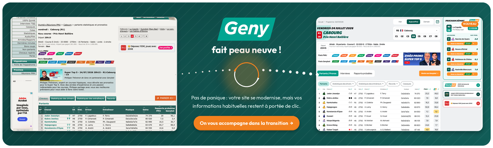 Geny fait peau neuve : découvrir le guide de la nouvelle interface